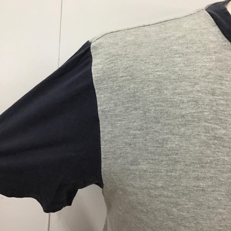 デウスエクスマキナ DEUS EX MACHINA Tシャツ 半袖 DMP51985C ロゴ、文字 灰 / グレー / X 紺 / ネイビー /  メンズ USED 古着 中古 10097067