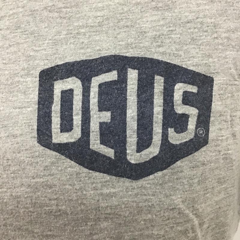 デウスエクスマキナ DEUS EX MACHINA Tシャツ 半袖 DMP51985C ロゴ、文字 灰 / グレー / X 紺 / ネイビー /  メンズ USED 古着 中古 10097067