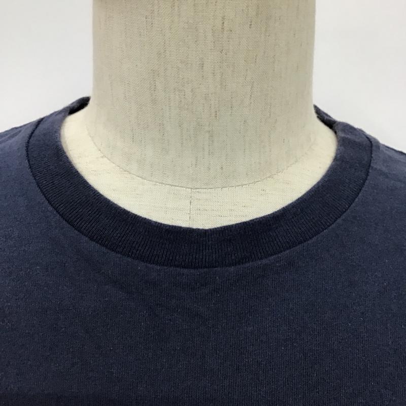 デウスエクスマキナ DEUS EX MACHINA Tシャツ 半袖 DMP61887 STANDARD APPLIQUE TEE S ロゴ、文字 紺 / ネイビー /  メンズ USED 古着 中古 10097070