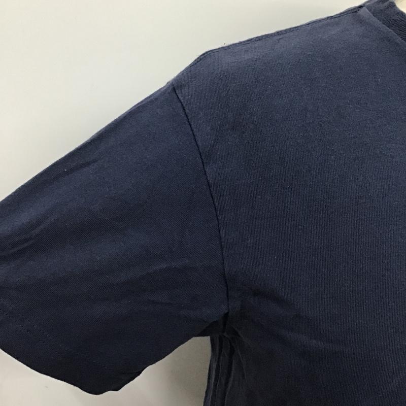 デウスエクスマキナ DEUS EX MACHINA Tシャツ 半袖 DMP61887 STANDARD APPLIQUE TEE S ロゴ、文字 紺 / ネイビー /  メンズ USED 古着 中古 10097070