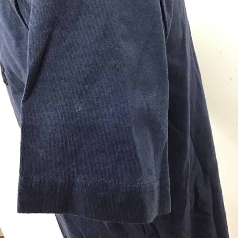 デウスエクスマキナ DEUS EX MACHINA Tシャツ 半袖 DMP61887 STANDARD APPLIQUE TEE S ロゴ、文字 紺 / ネイビー /  メンズ USED 古着 中古 10097070