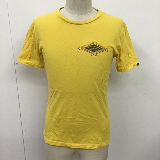 デウスエクスマキナ DEUS EX MACHINA Tシャツ 半袖 DMS71184C Gravity Tee XS ロゴ、文字 黄 / イエロー /  メンズ USED 古着 中古 10097073