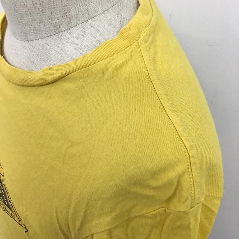 デウスエクスマキナ DEUS EX MACHINA Tシャツ 半袖 DMS71184C Gravity Tee XS ロゴ、文字 黄 / イエロー /  メンズ USED 古着 中古 10097073