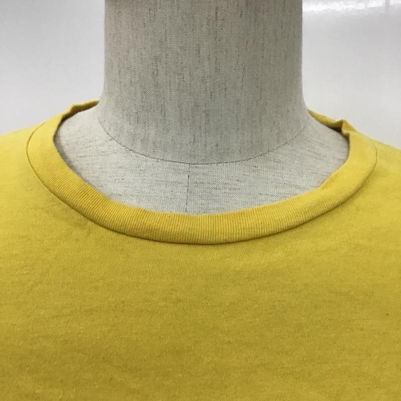 デウスエクスマキナ DEUS EX MACHINA Tシャツ 半袖 DMS71184C Gravity Tee XS ロゴ、文字 黄 / イエロー /  メンズ USED 古着 中古 10097073