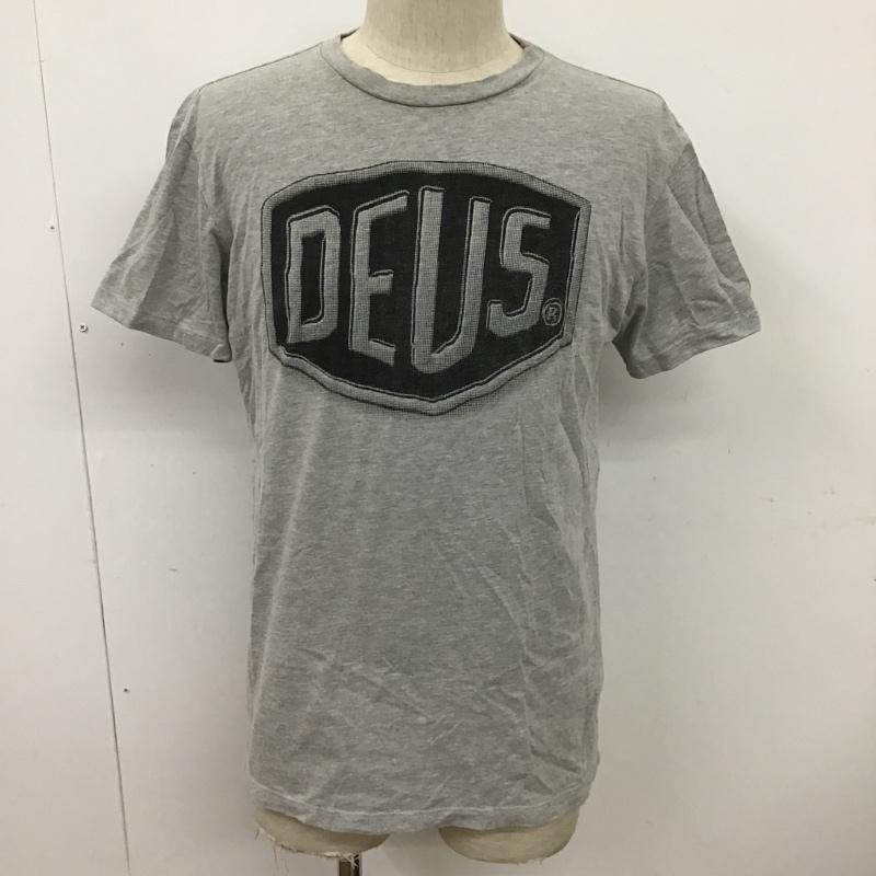 デウスエクスマキナ DEUS EX MACHINA Tシャツ 半袖 DMP51985E S ロゴ、文字 灰 / グレー /  メンズ USED 古着 中古 10097074