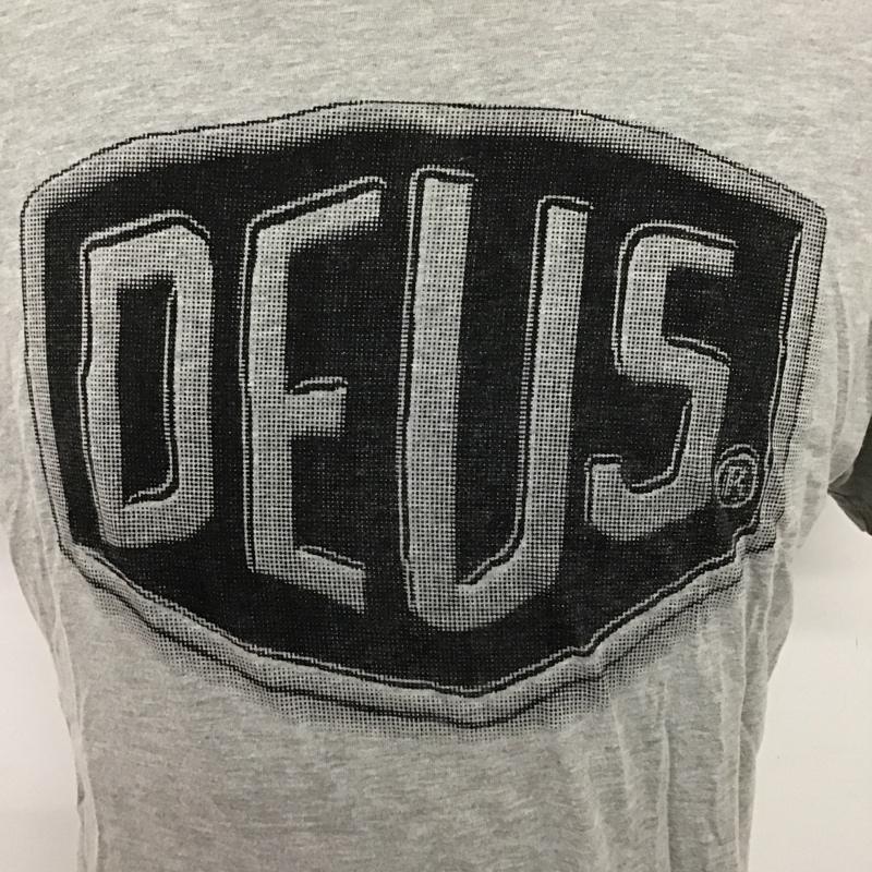デウスエクスマキナ DEUS EX MACHINA Tシャツ 半袖 DMP51985E S ロゴ、文字 灰 / グレー /  メンズ USED 古着 中古 10097074