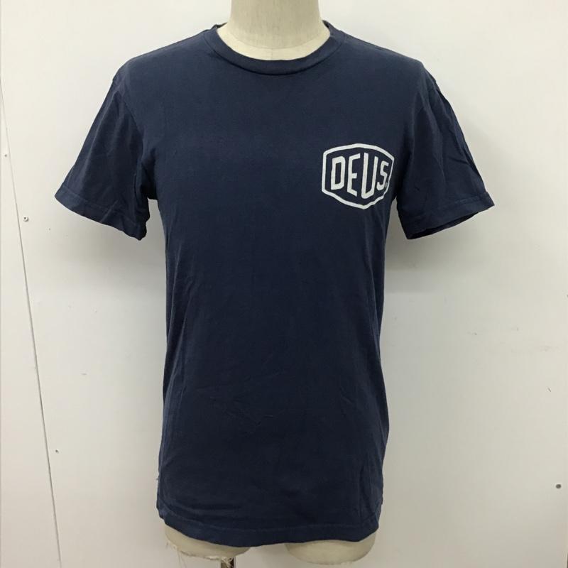 デウスエクスマキナ DEUS EX MACHINA Tシャツ 半袖 DMW41808C S ロゴ、文字 紺 / ネイビー /  メンズ USED 古着 中古 10097077
