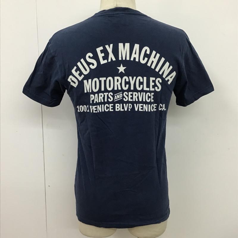 デウスエクスマキナ DEUS EX MACHINA Tシャツ 半袖 DMW41808C S ロゴ、文字 紺 / ネイビー /  メンズ USED 古着 中古 10097077