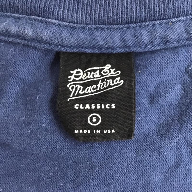 デウスエクスマキナ DEUS EX MACHINA Tシャツ 半袖 DMW41808C S ロゴ、文字 紺 / ネイビー /  メンズ USED 古着 中古 10097077