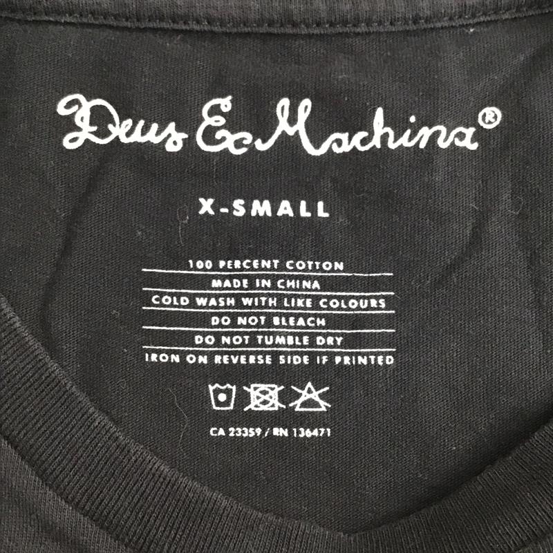 デウスエクスマキナ DEUS EX MACHINA Tシャツ 半袖 DMW01629M XS ロゴ、文字 黒 / ブラック /  メンズ USED 古着 中古 10097079