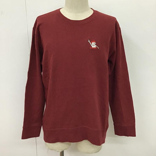 ユナイテッドアスレ United Athle トレーナー 長袖 XL ロゴ、文字 えんじ / ワインレッド /  メンズ USED 古着 中古 10097080