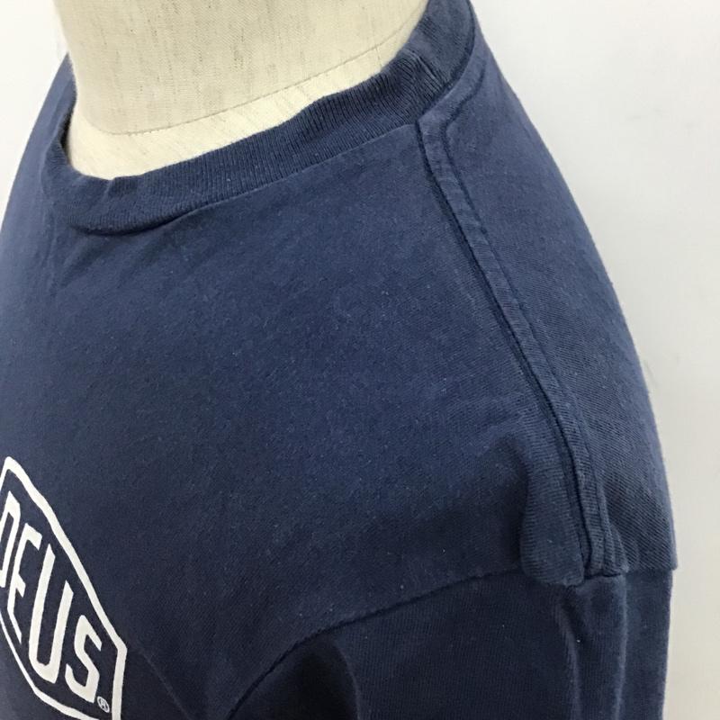デウスエクスマキナ DEUS EX MACHINA Tシャツ 半袖 DMW41808D バックプリント XS ロゴ、文字 紺 / ネイビー /  メンズ USED 古着 中古 10097086