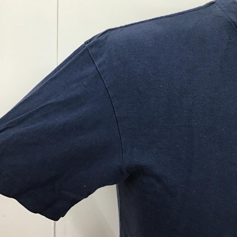 デウスエクスマキナ DEUS EX MACHINA Tシャツ 半袖 DMW41808D バックプリント XS ロゴ、文字 紺 / ネイビー /  メンズ USED 古着 中古 10097086