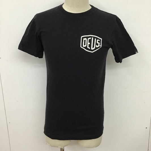 デウスエクスマキナ DEUS EX MACHINA Tシャツ 半袖 DMW41808D バックプリント XS ロゴ、文字 黒 / ブラック /  メンズ USED 古着 中古 10097087