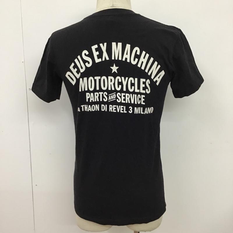 デウスエクスマキナ DEUS EX MACHINA Tシャツ 半袖 DMW41808D バックプリント XS ロゴ、文字 黒 / ブラック /  メンズ USED 古着 中古 10097087