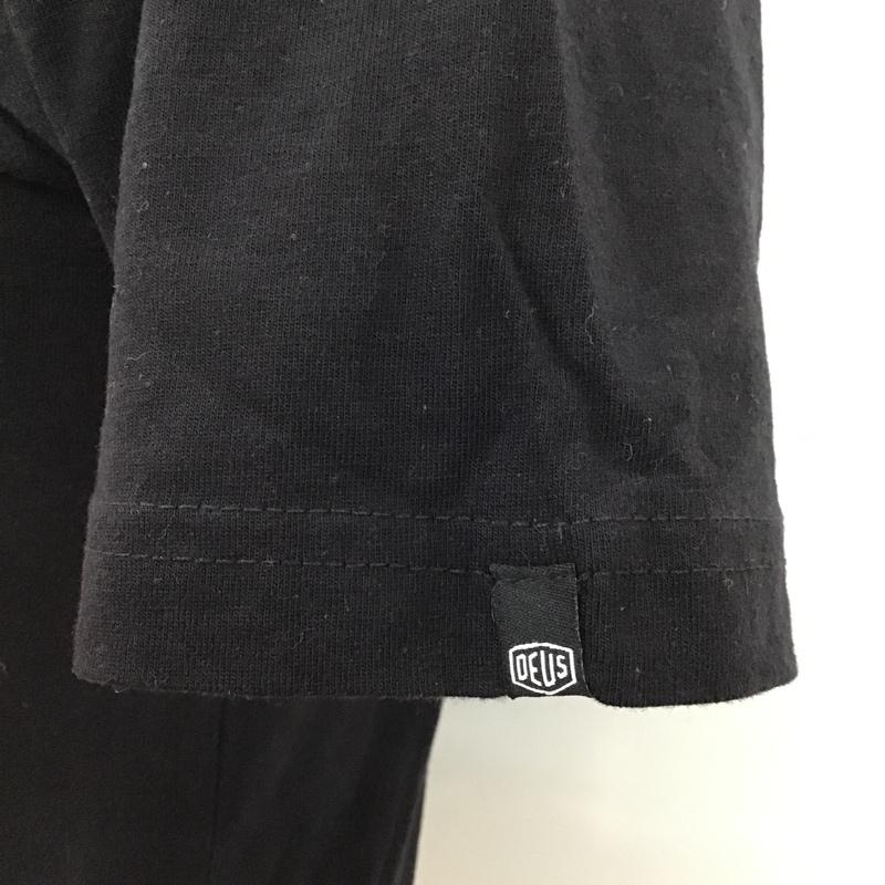 デウスエクスマキナ DEUS EX MACHINA Tシャツ 半袖 DMW41808D バックプリント XS ロゴ、文字 黒 / ブラック /  メンズ USED 古着 中古 10097087