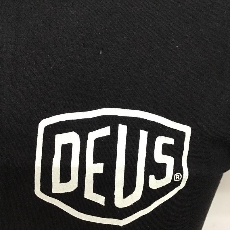 デウスエクスマキナ DEUS EX MACHINA Tシャツ 半袖 DMW41808D バックプリント XS ロゴ、文字 黒 / ブラック /  メンズ USED 古着 中古 10097087