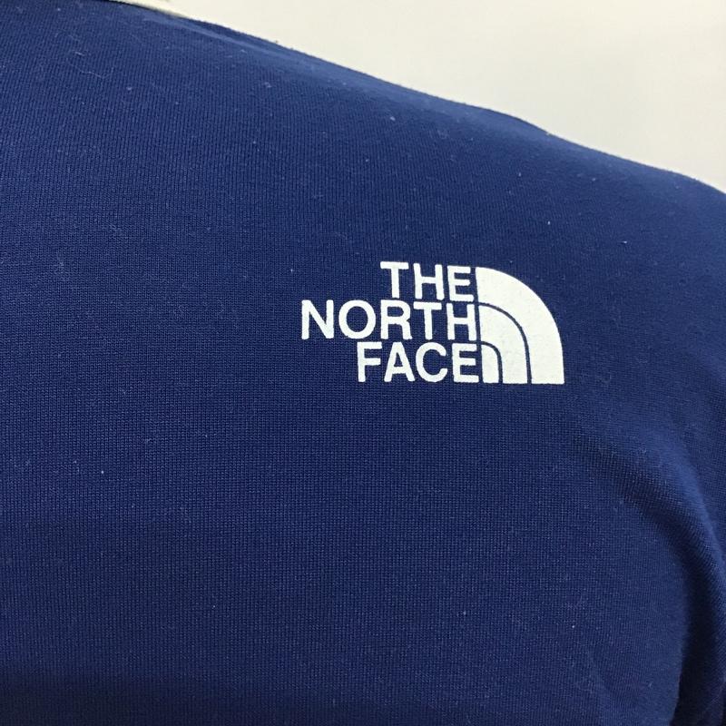 ザノースフェイス THE NORTH FACE Tシャツ 半袖 NT31474 リンガーTシャツ M ロゴ、文字 青 / ブルー / X 白 / ホワイト /  メンズ USED 古着 中古 10097091
