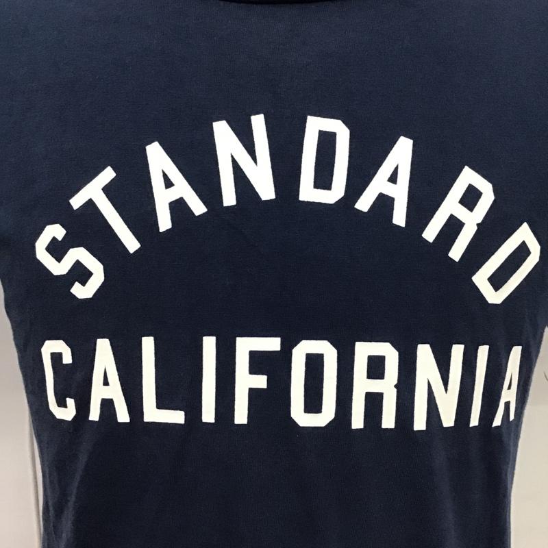 スタンダード カリフォルニア STANDARD CALIFORNIA Tシャツ 半袖 ロゴ S プリント 紺 / ネイビー /  メンズ USED 古着 中古 10097099