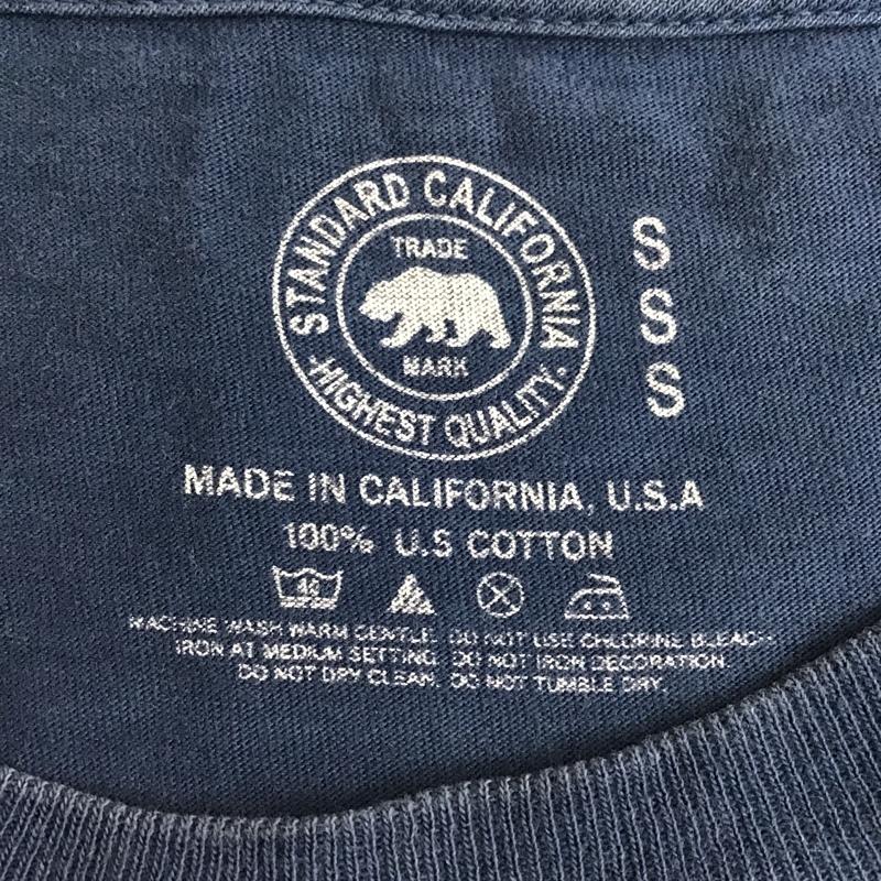 スタンダード カリフォルニア STANDARD CALIFORNIA Tシャツ 半袖 ロゴ S プリント 紺 / ネイビー /  メンズ USED 古着 中古 10097099