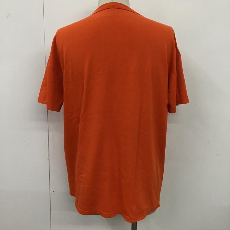 ラッセル RUSSELL Tシャツ 半袖 クルーネック プリント L ロゴ、文字 橙 / オレンジ /  メンズ USED 古着 中古 10097112