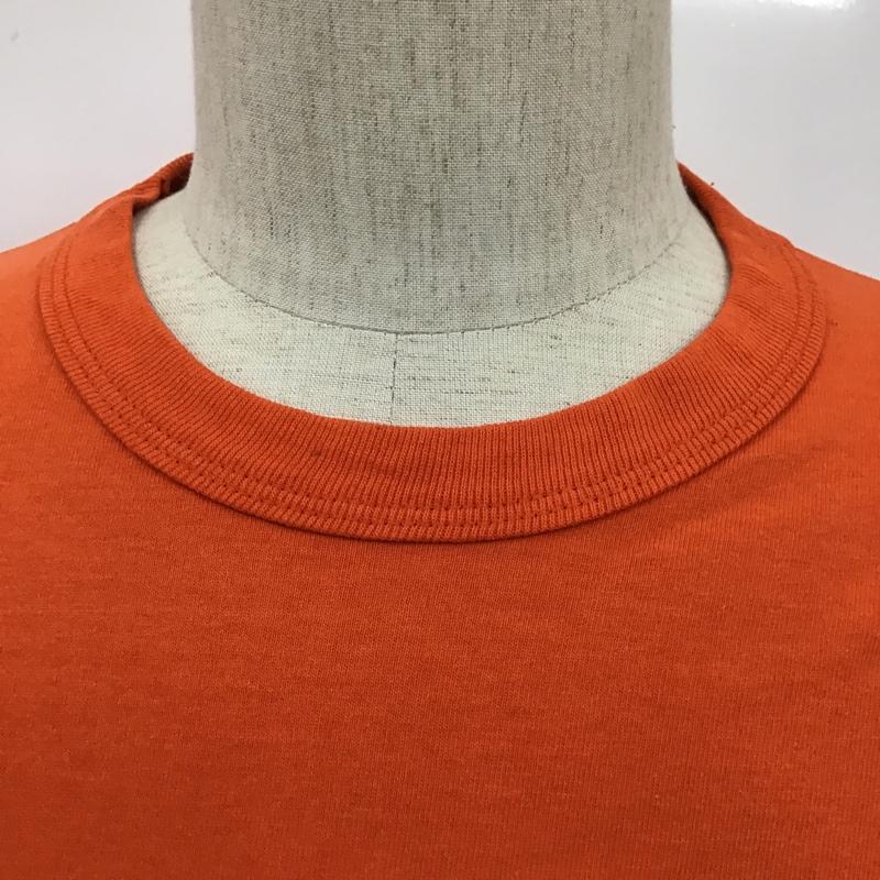 ラッセル RUSSELL Tシャツ 半袖 クルーネック プリント L ロゴ、文字 橙 / オレンジ /  メンズ USED 古着 中古 10097112