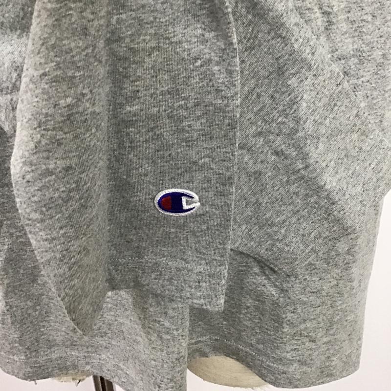 チャンピオン Champion Tシャツ 長袖 L プリント 灰 / グレー /  メンズ USED 古着 中古 10097117