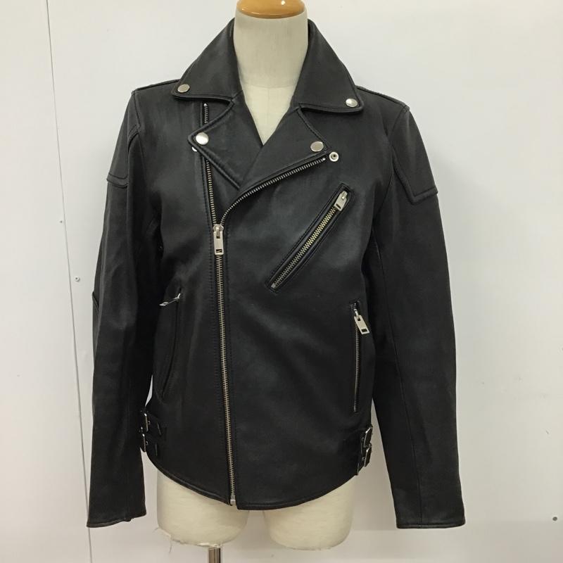 ディーゼル DIESEL ジャケット、上着 レザージャケット 羊革 ラムレザー ライダース M 無地 黒 / ブラック /  メンズ USED 古着 中古 10097155