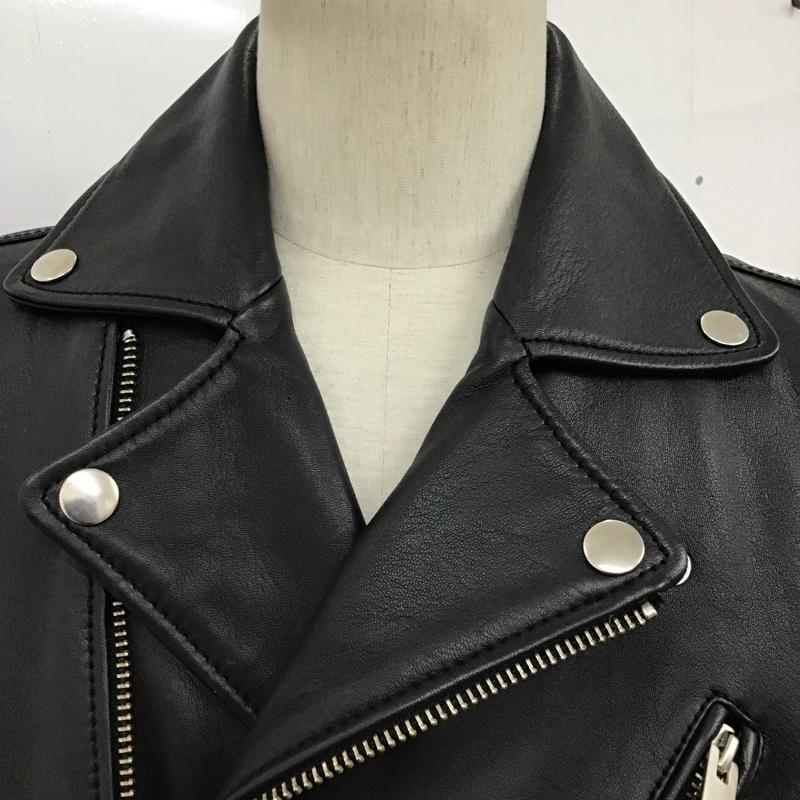 ディーゼル DIESEL ジャケット、上着 レザージャケット 羊革 ラムレザー ライダース M 無地 黒 / ブラック /  メンズ USED 古着 中古 10097155