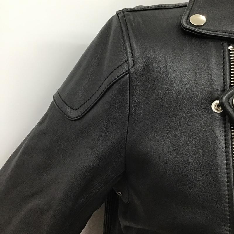 ディーゼル DIESEL ジャケット、上着 レザージャケット 羊革 ラムレザー ライダース M 無地 黒 / ブラック /  メンズ USED 古着 中古 10097155