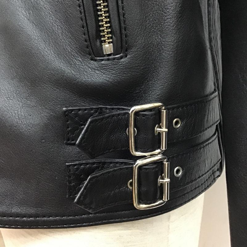 ディーゼル DIESEL ジャケット、上着 レザージャケット 羊革 ラムレザー ライダース M 無地 黒 / ブラック /  メンズ USED 古着 中古 10097155