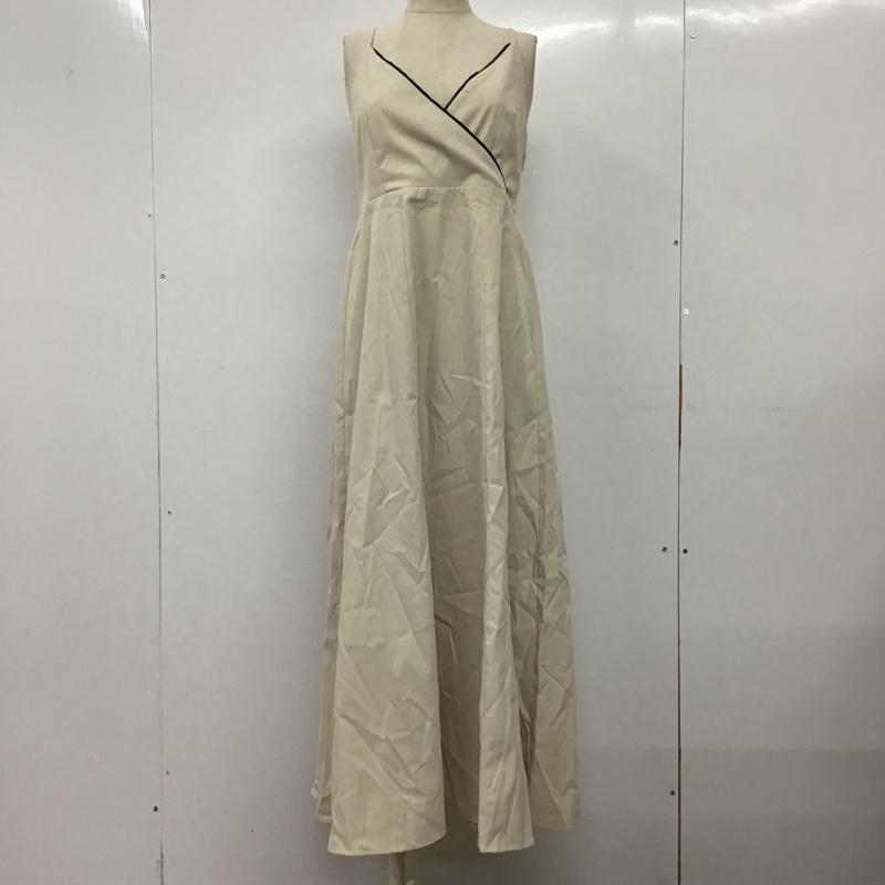 アルシーヴ archives ワンピース ロングスカート カシュクールパイピングワンピース 無地 アイボリー / アイボリー /  レディース USED 古着 中古 10097166