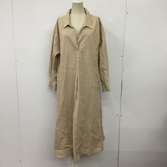 シンプリシテェ Simplicite ワンピース ロングスカート 19-040-700-2030-1-0 スキッパー 無地 ベージュ / ベージュ /  レディース USED 古着 中古 10097175