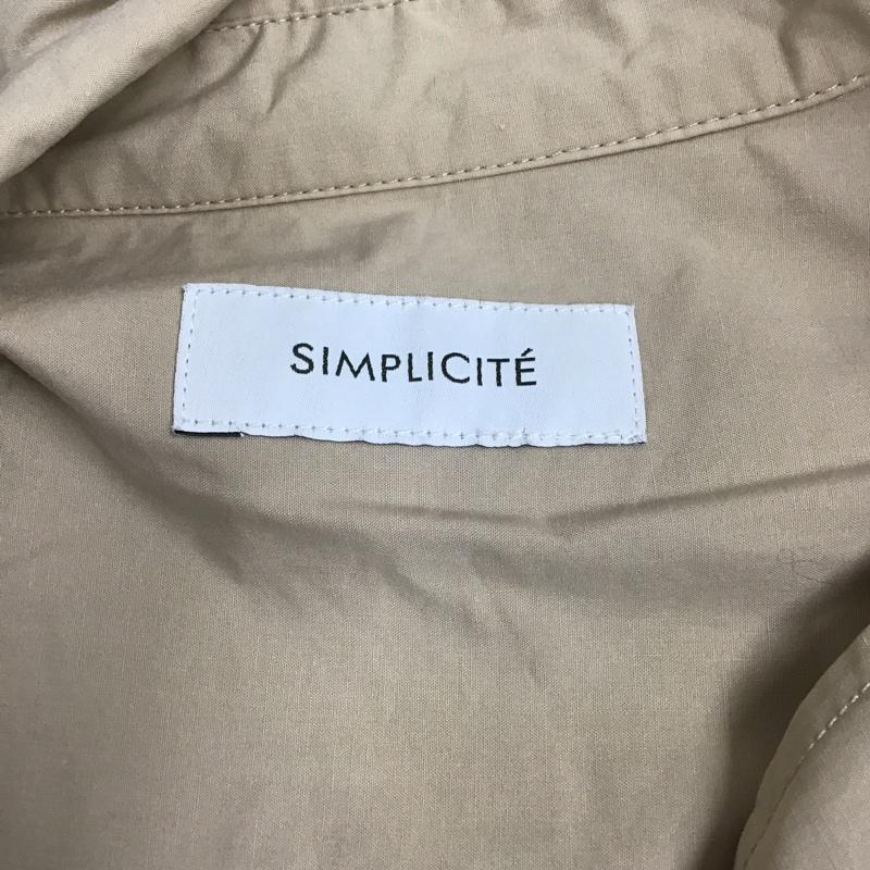 シンプリシテェ Simplicite ワンピース ロングスカート 19-040-700-2030-1-0 スキッパー 無地 ベージュ / ベージュ /  レディース USED 古着 中古 10097175