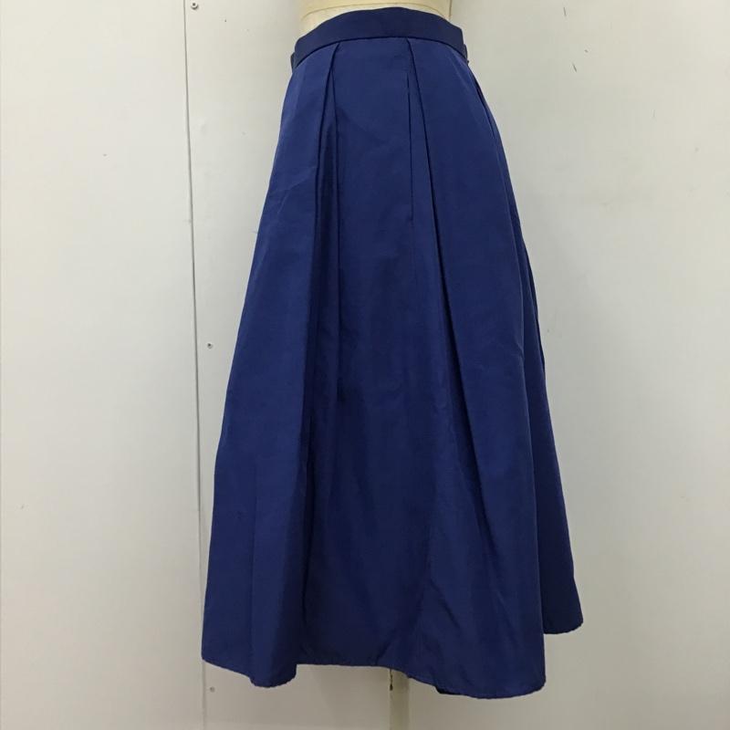 リランドチュール Rirandture スカート ひざ丈スカート 86439030 フレアスカート ロングスカート 2 無地 青 / ブルー /  レディース USED 古着 中古 10097181