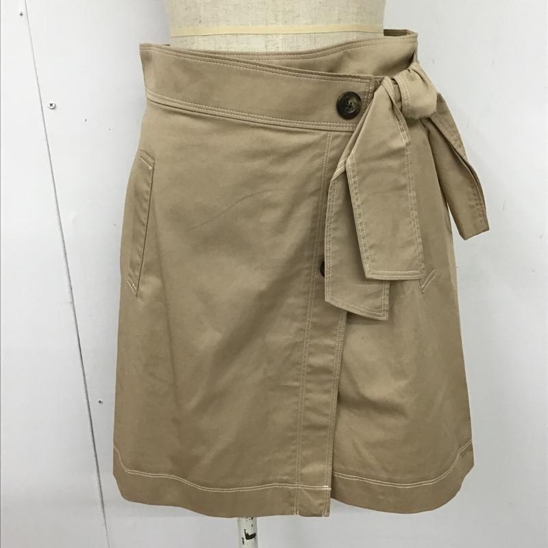 リランドチュール Rirandture パンツ ショートパンツ 88373093 ラップスカート風キュロット ハーフパンツ ショートパンツ 2 無地 ベージュ / ベージュ /  レディース USED 古着 中古 10097183