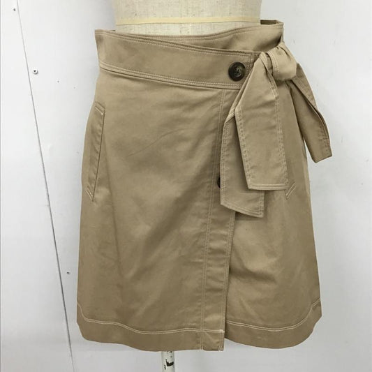 リランドチュール Rirandture パンツ ショートパンツ 88373093 ラップスカート風キュロット ハーフパンツ ショートパンツ 2 無地 ベージュ / ベージュ /  レディース USED 古着 中古 10097183