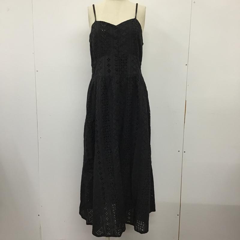 ヘザー Heather ワンピース ロングスカート HE070454TS カットワークアソートキャミワンピース FREE レース柄 黒 / ブラック /  レディース USED 古着 中古 10097200