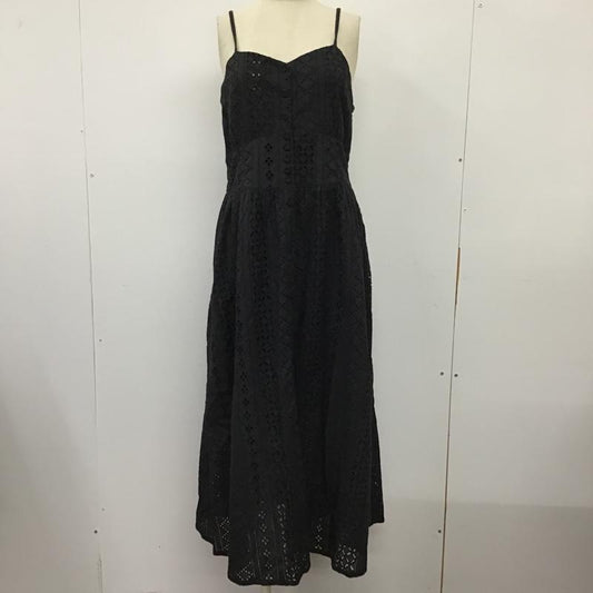 ヘザー Heather ワンピース ロングスカート HE070454TS カットワークアソートキャミワンピース FREE レース柄 黒 / ブラック /  レディース USED 古着 中古 10097200