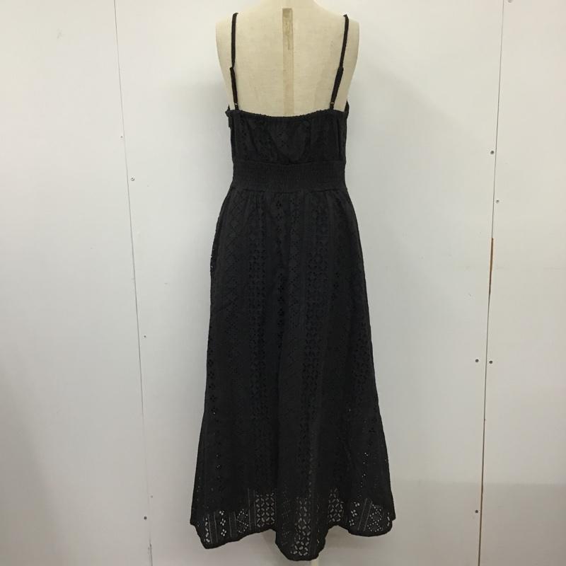 ヘザー Heather ワンピース ロングスカート HE070454TS カットワークアソートキャミワンピース FREE レース柄 黒 / ブラック /  レディース USED 古着 中古 10097200