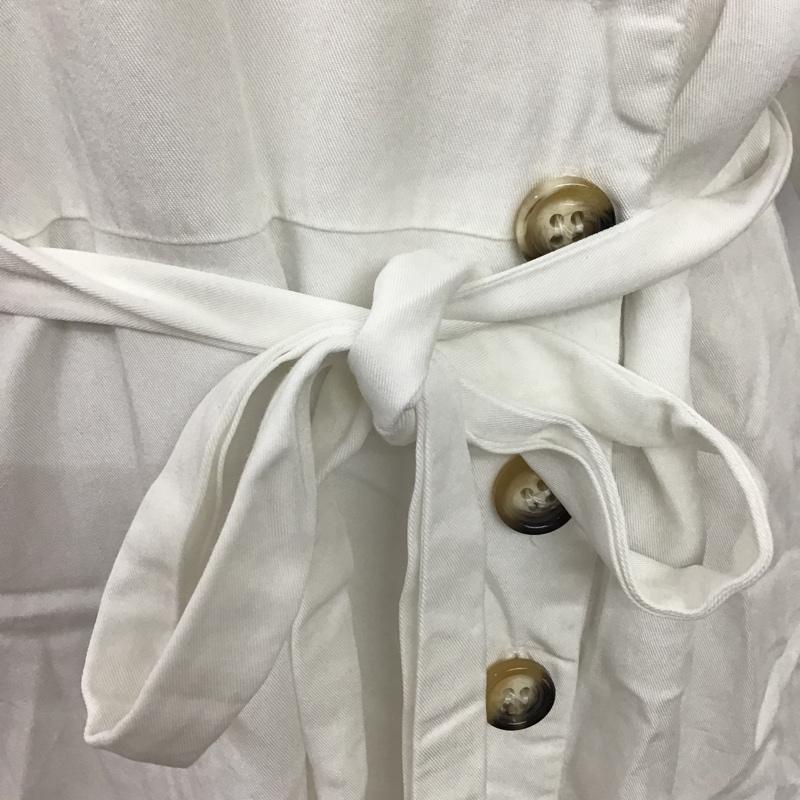 ザラ ZARA ワンピース ロングスカート M 無地 白 / ホワイト /  レディース USED 古着 中古 10097211