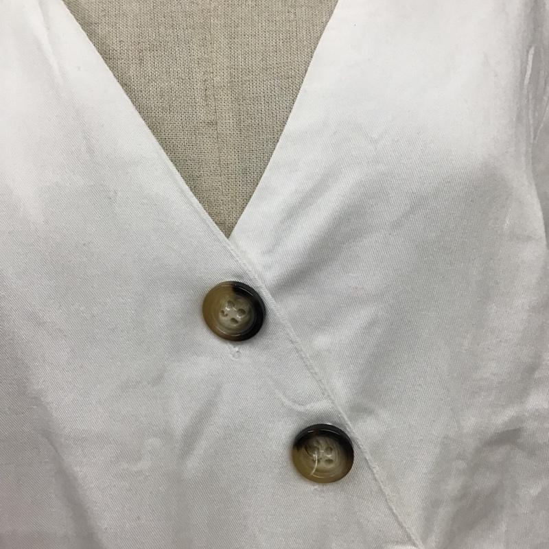 ザラ ZARA ワンピース ロングスカート M 無地 白 / ホワイト /  レディース USED 古着 中古 10097211