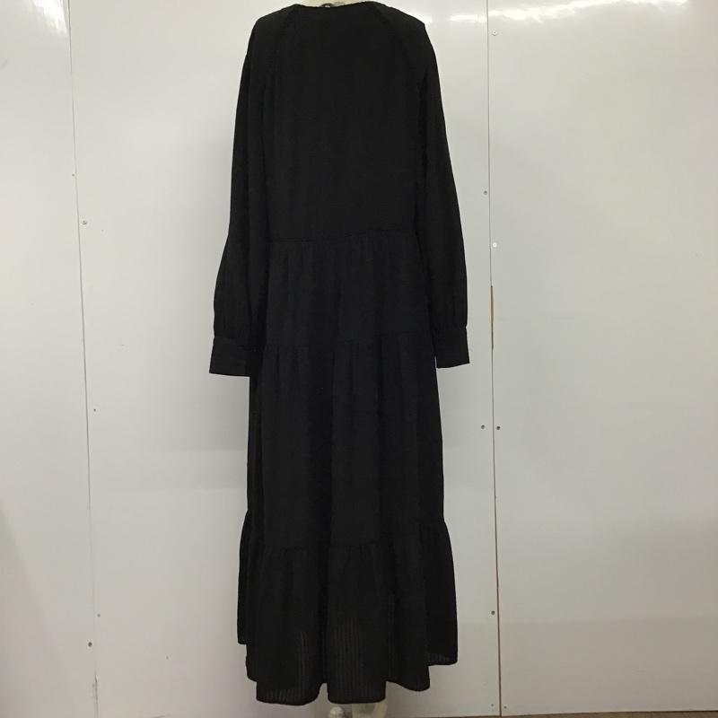 ザラ ZARA ワンピース ロングスカート M 無地 黒 / ブラック /  レディース USED 古着 中古 10097215
