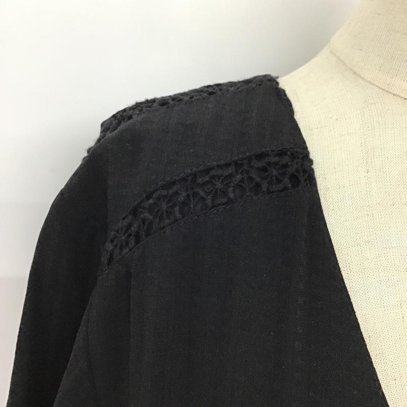 ザラ ZARA ワンピース ロングスカート M 無地 黒 / ブラック /  レディース USED 古着 中古 10097215