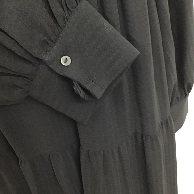 ザラ ZARA ワンピース ロングスカート M 無地 黒 / ブラック /  レディース USED 古着 中古 10097215