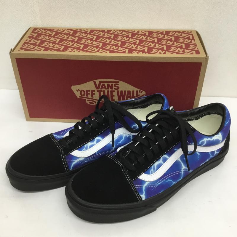 バンズ VANS スニーカー スニーカー OLD SKOOL Lightning オールドスクール ライトニング VN0A3WKT9FT1 27.5cm  黒 / ブラック / X 青 / ブルー /  メンズ USED 古着 中古 10097231