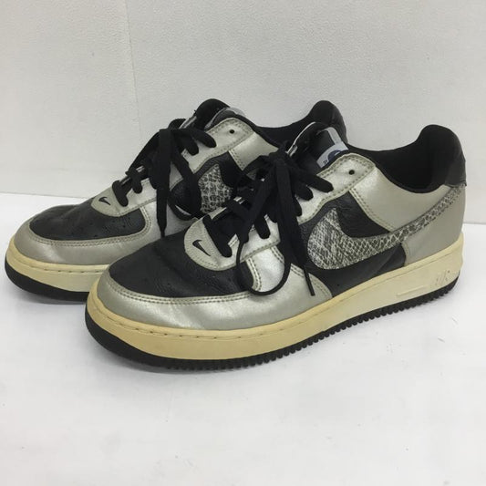 ナイキ NIKE スニーカー スニーカー AIR FORCE 1 エアフォース 1 黒蛇 624040-001 2001年製 27.0cm ロゴ、文字 X ヘビ柄 黒 / ブラック / X 銀 / シルバー /  メンズ USED 古着 中古 10097237