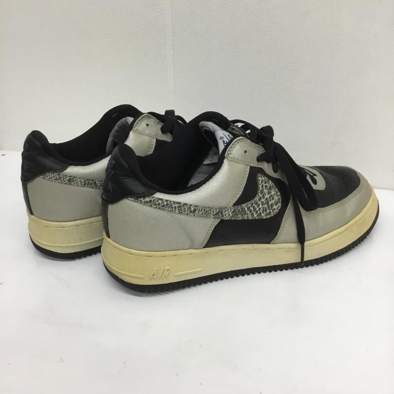 ナイキ NIKE スニーカー スニーカー AIR FORCE 1 エアフォース 1 黒蛇 624040-001 2001年製 27.0cm ロゴ、文字 X ヘビ柄 黒 / ブラック / X 銀 / シルバー /  メンズ USED 古着 中古 10097237