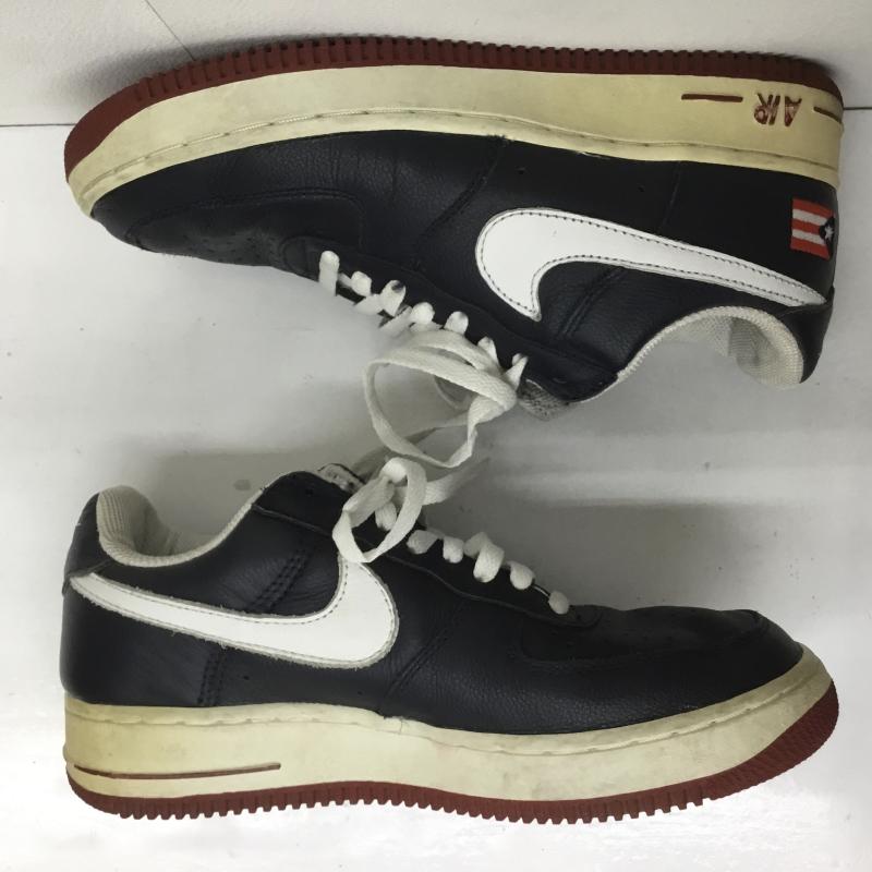 ナイキ NIKE スニーカー スニーカー AIR FORCE 1 PUERTO RICO 3 エアフォース 1 プエルトリコ 624040-411 2002年製 26.5cm ロゴ、文字 紺 / ネイビー /  メンズ USED 古着 中古 10097238