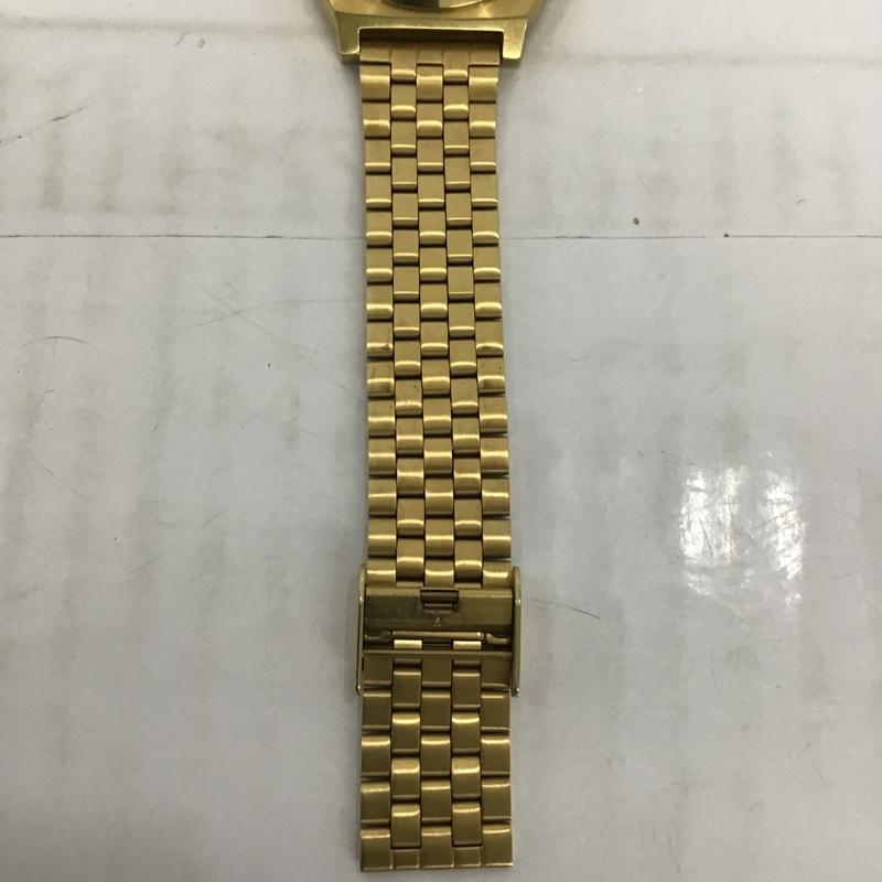 ニクソン NIXON 腕時計 アナログ（クォーツ式） A045126 TIMTE TELLE ALL GOLD 箱有 ロゴ、文字 金 / ゴールド /  メンズ USED 古着 中古 10097270